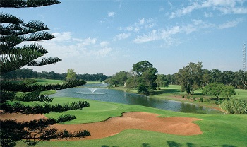 Large bunker et green sur le parcours de Rabat