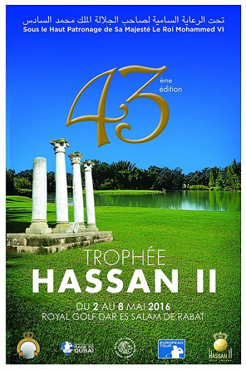 Affiche du Trophée Hassan II sur le parcours de golf du Royal Dar Es Salam